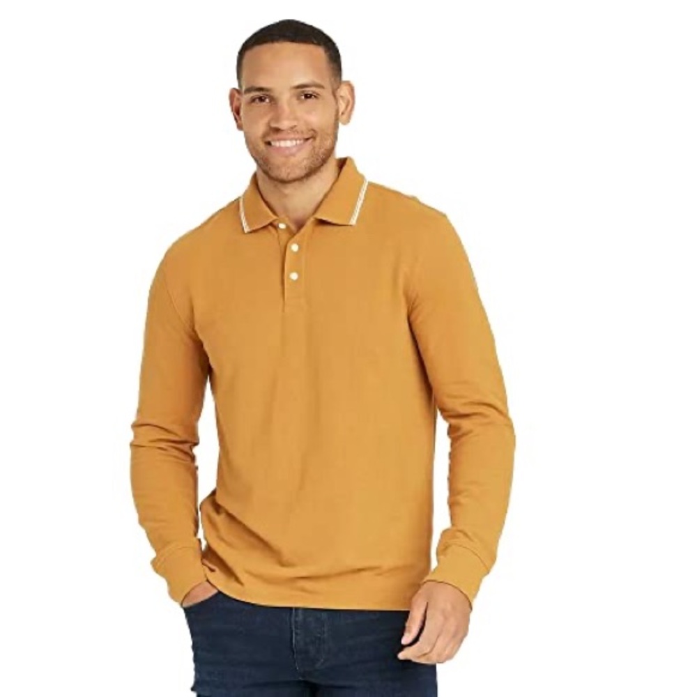 2. Good Fellow & Co Size L Men Long Sleeve Polo